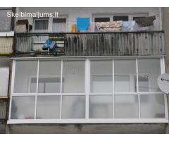 Balkonų, pavėsinių, mansardų, lodžijų, terasų stiklinimas aliuminio profiliais