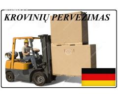 Krovinių Pervežimas tentiniu mikroautobusiuku Lietuva – Vokietija – Lietuva  !