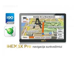 2019 metų NAUJAUSIAS GPS navigacijos modelis IHEX 5X Pro, 5" ekranas, navigacija sunkvežimiui