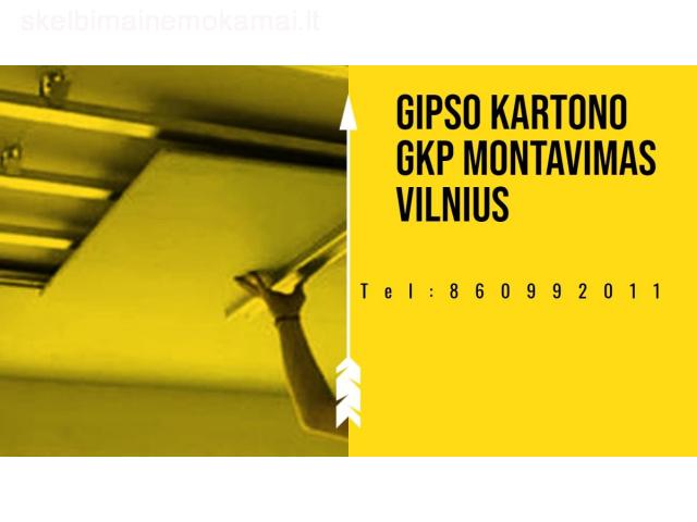 Gipso kartono GKP montavimas Vilnius